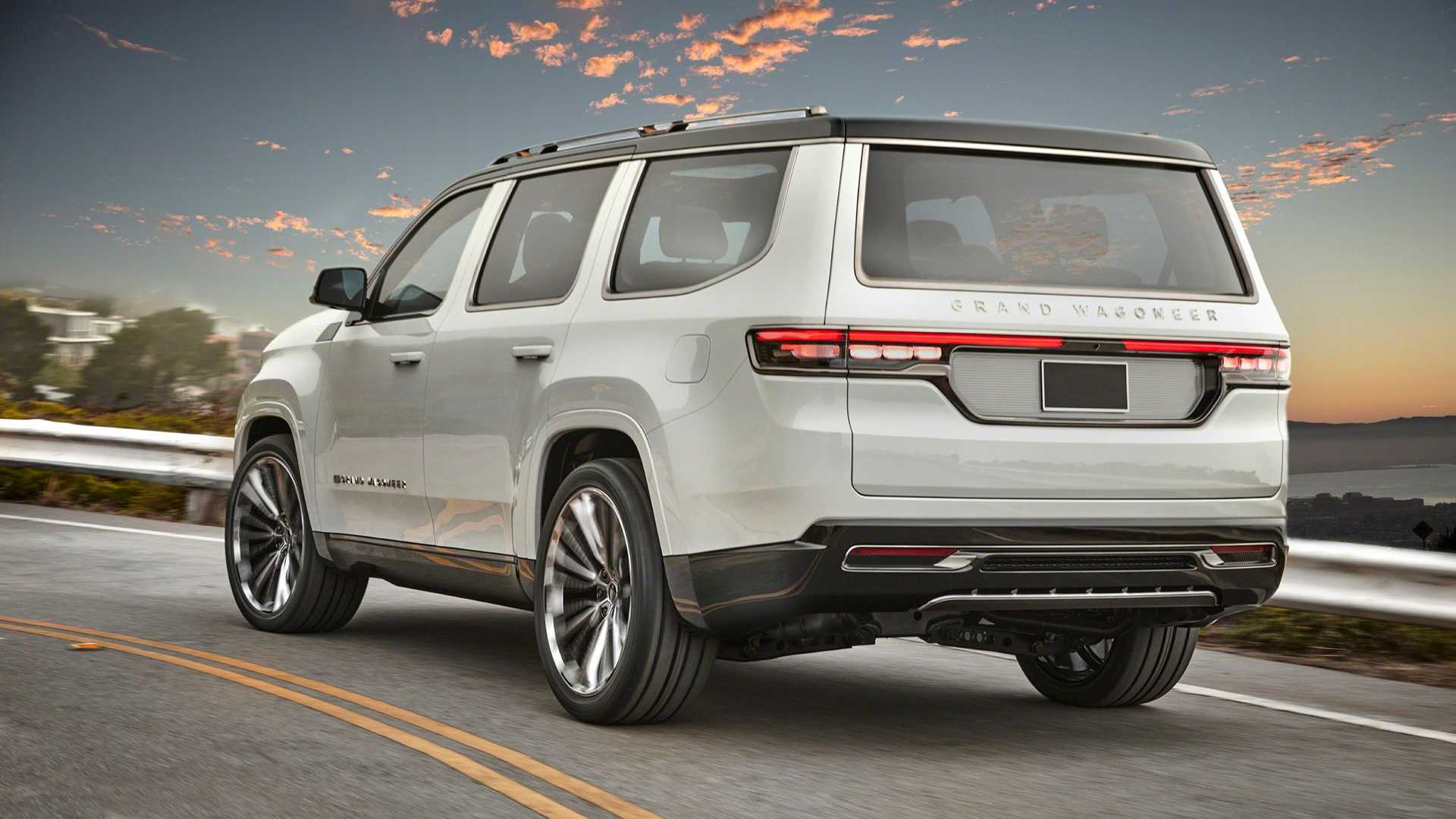 The New Jeep Grand Wagoneer Concept Has A Passenger-Side Screen And Loads Of Chrome