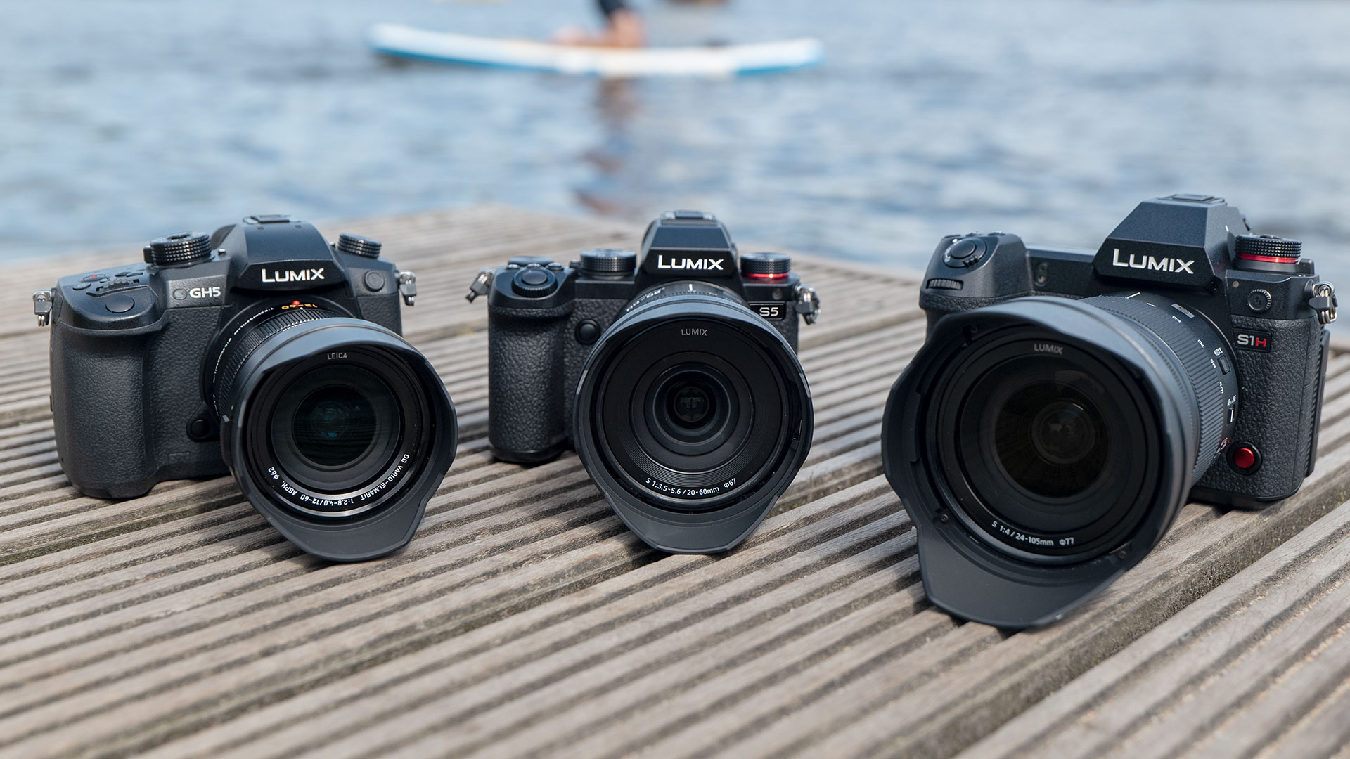 Here's how the S5 compares in size against the GH5 (left) and the S1H (right). (Image: Panasonic)