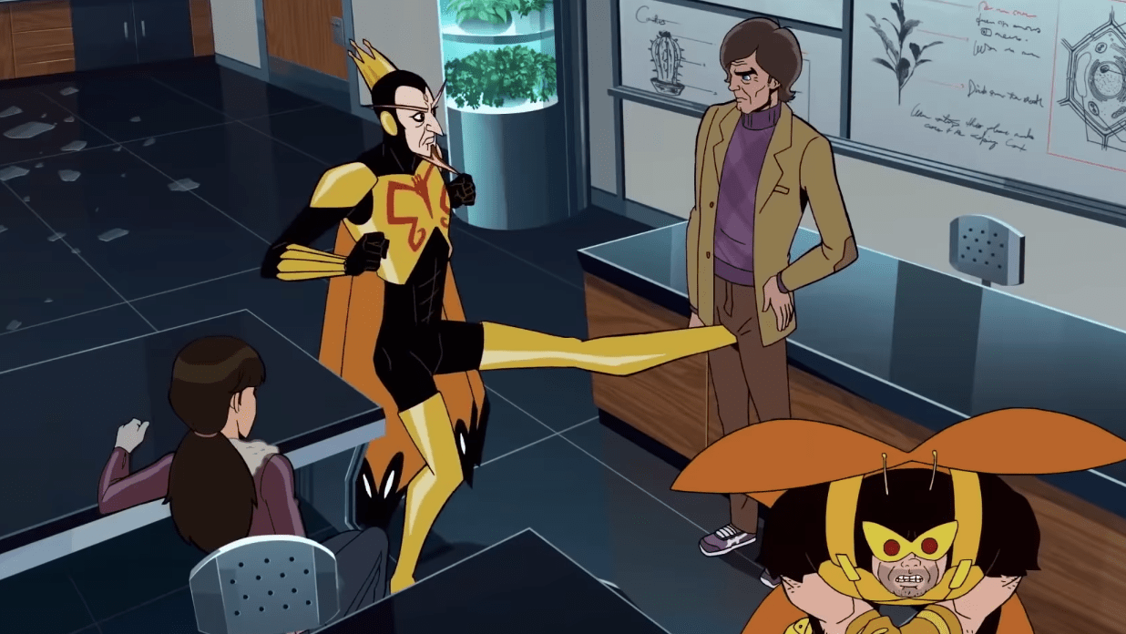 The monarch learning that you can't just crotch-kick your way out of every problem. (Image: Cartoon Network/Adult Swim)