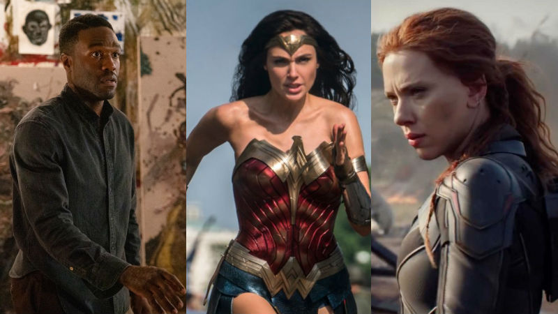 Candyman, Wonder Woman 1984, and Black Widow are three upcoming sequels/prequels you can prepare for. (Photo: Universal/WB/Disney)