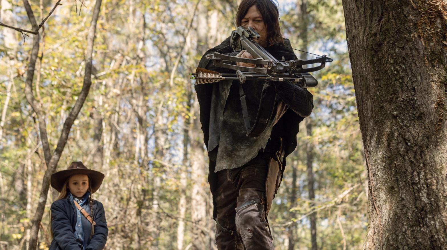 A scene from AMC's The Walking Dead, which is coming to an end in 2022.  (Image: Jackson Lee Davis/AMC)