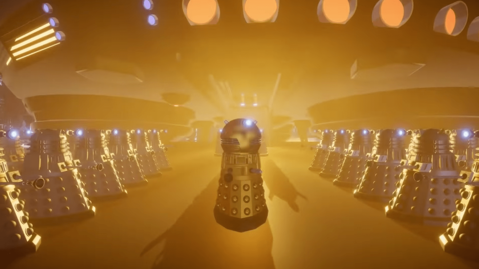 You know the thing the Daleks do. Here they are presumably doing it.  (Image: BBC Studios)