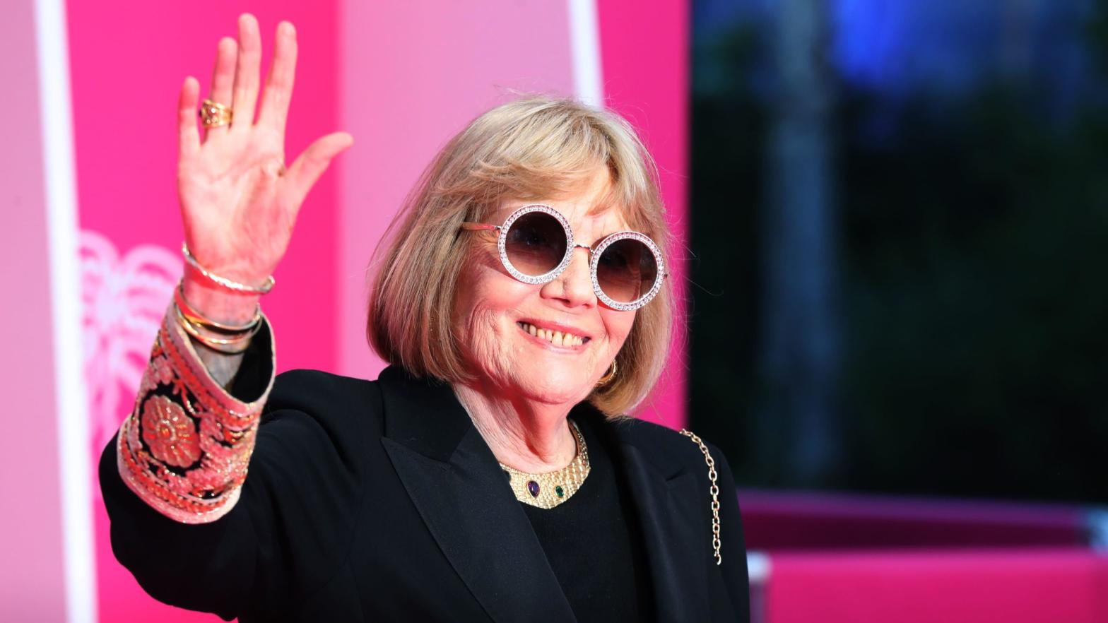 Diana Rigg at the opening ceremony of the 2nd edition of the Cannes International Series Festival. (Photo: Valerie Hache/Getty, Getty Images)