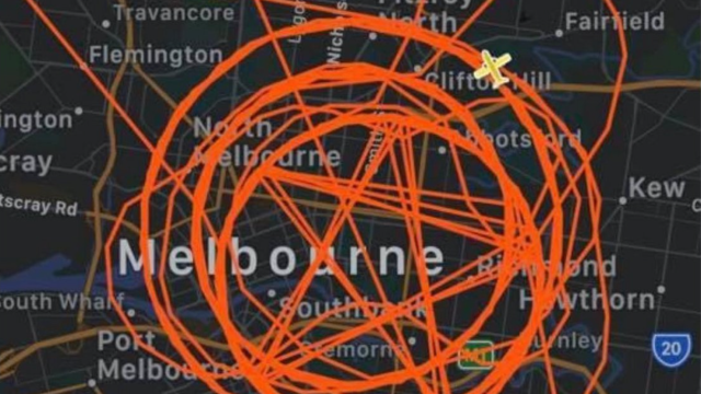 No, This Plane Almost Certainly Didn’t Fly In A Pentagram Shape Over Melbourne