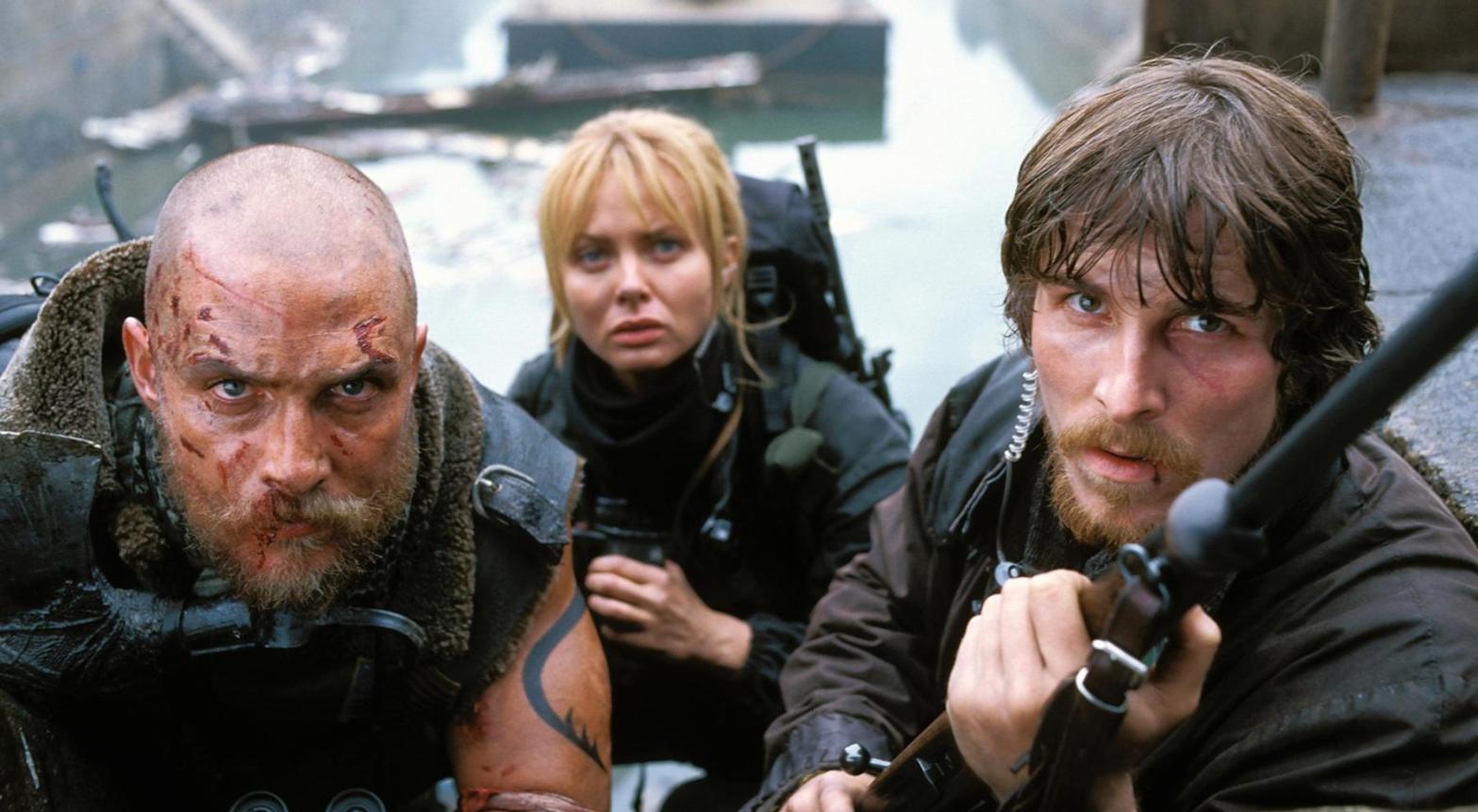 Matthew McConaughey, Izabella Scorupco , and Christian Bale. (Photo: Buena Vista)