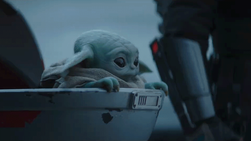 There's a lot in store for the Child and Din Djarin. (Gif: Lucasfilm)