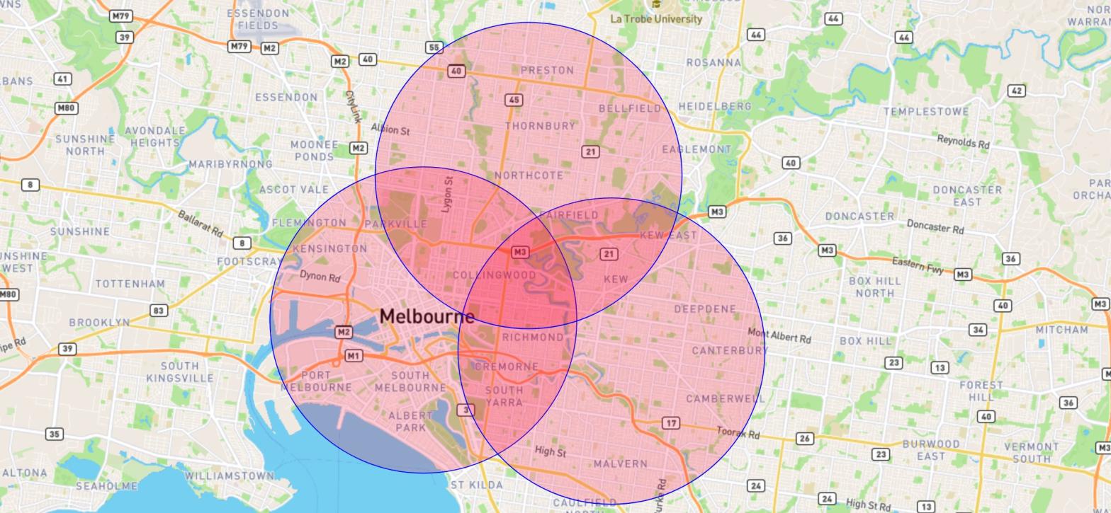 Screenshot of the Victoria COVID-19 tool Melbourne Friend Zone