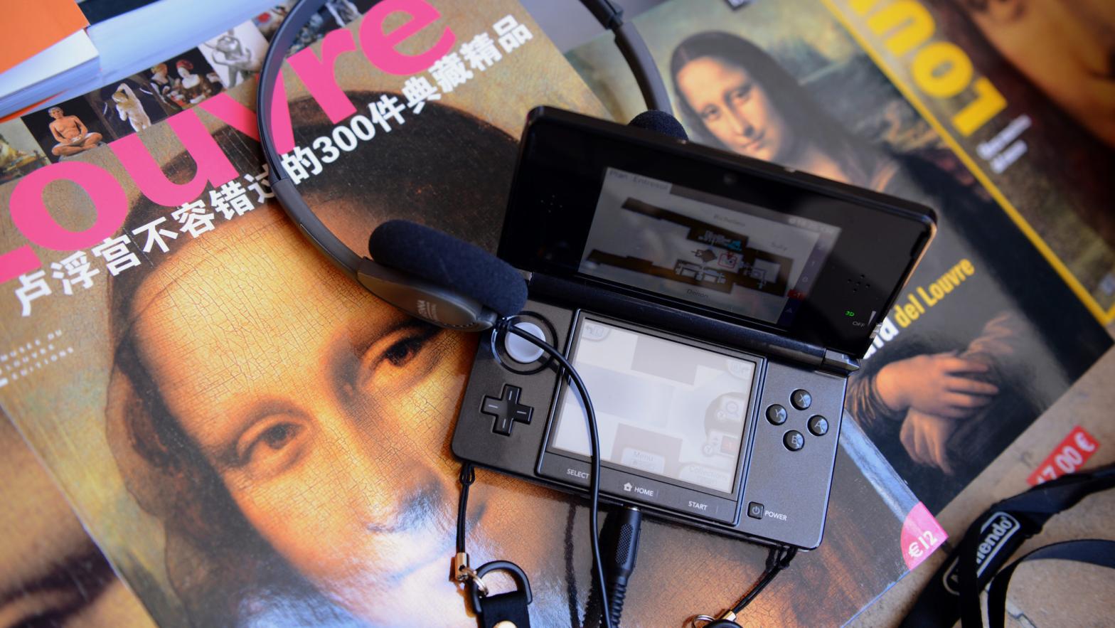 A picture of a Nintendo 3DS, which replaced audio guides at the Louvre Museum taken on April 12, 2012 in Paris. (Photo: Franck Fife/AFP, Getty Images)