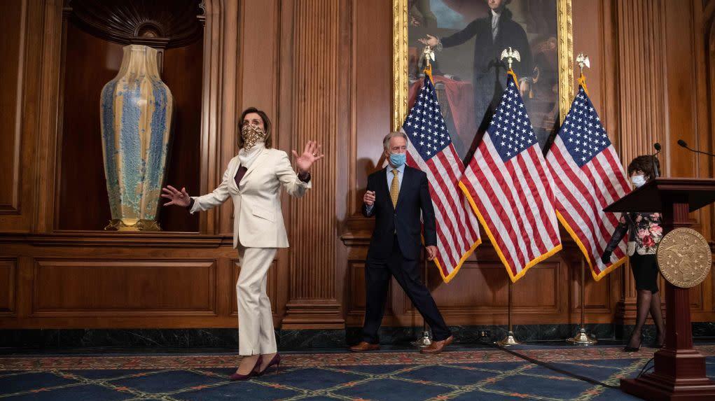 House Speaker Nancy Pelosi on Capitol Hill. (Photo: Nicholas Kamm / AFP, Getty Images)
