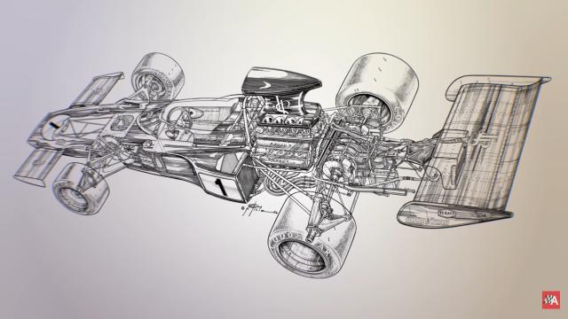 Drawing A Lotus F1 Car For A Magazine Article Isn’t As Simple As It Sounds