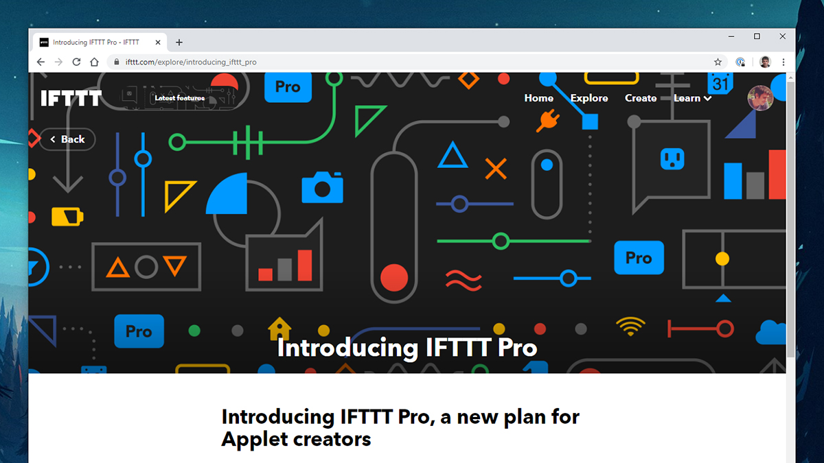 Screenshot: IFTTT