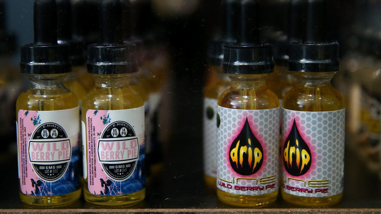 E-juice being sold in San Rafel, California in 2015. (Photo: Justin Sullivan, Getty Images)