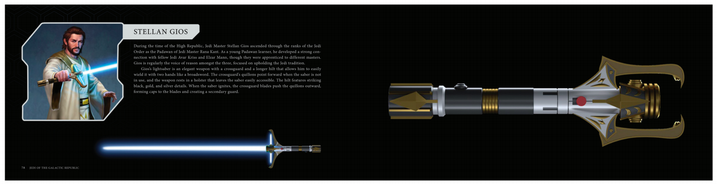 Details about Stellan and more images of his lightsaber. (Image: Lukasz Liszko, Ryan Valle)