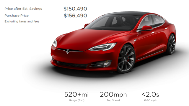 The Tesla Model S Can Now Be Configured Up To $221,000