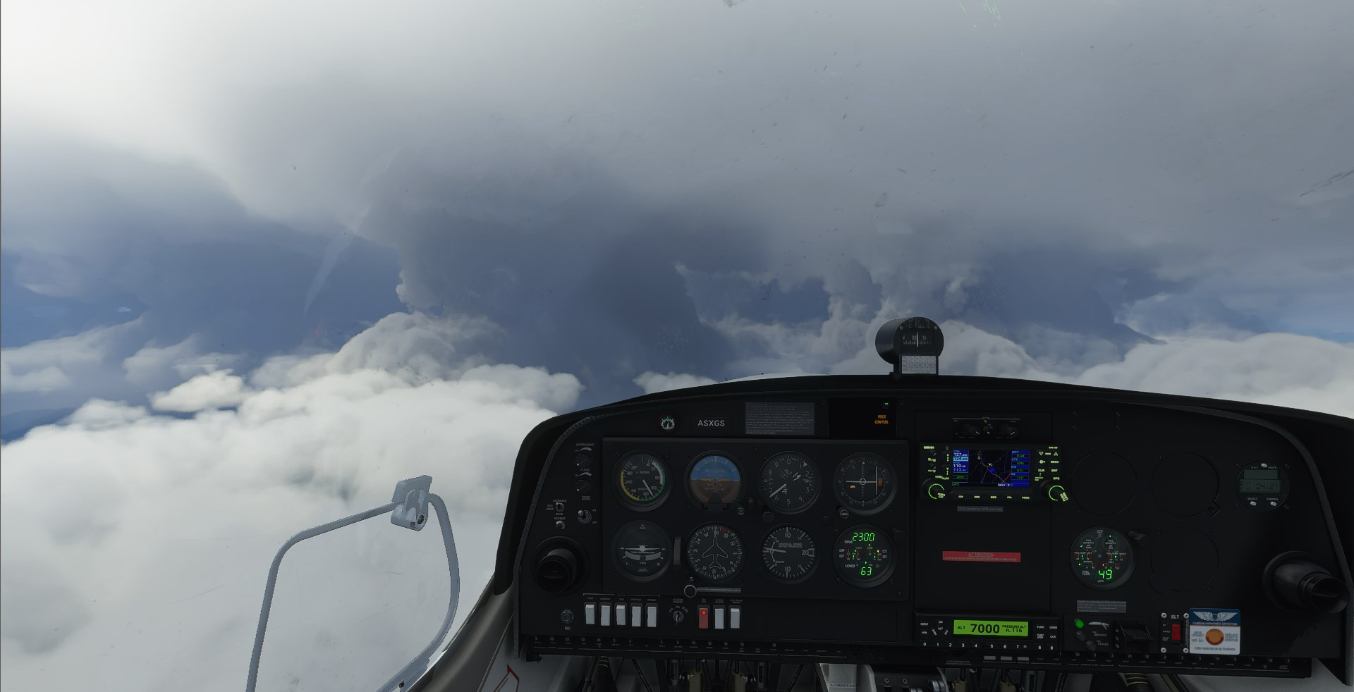 Can't see anything (Screenshot: Microsoft Flight Simulator 2020/Gizmodo)