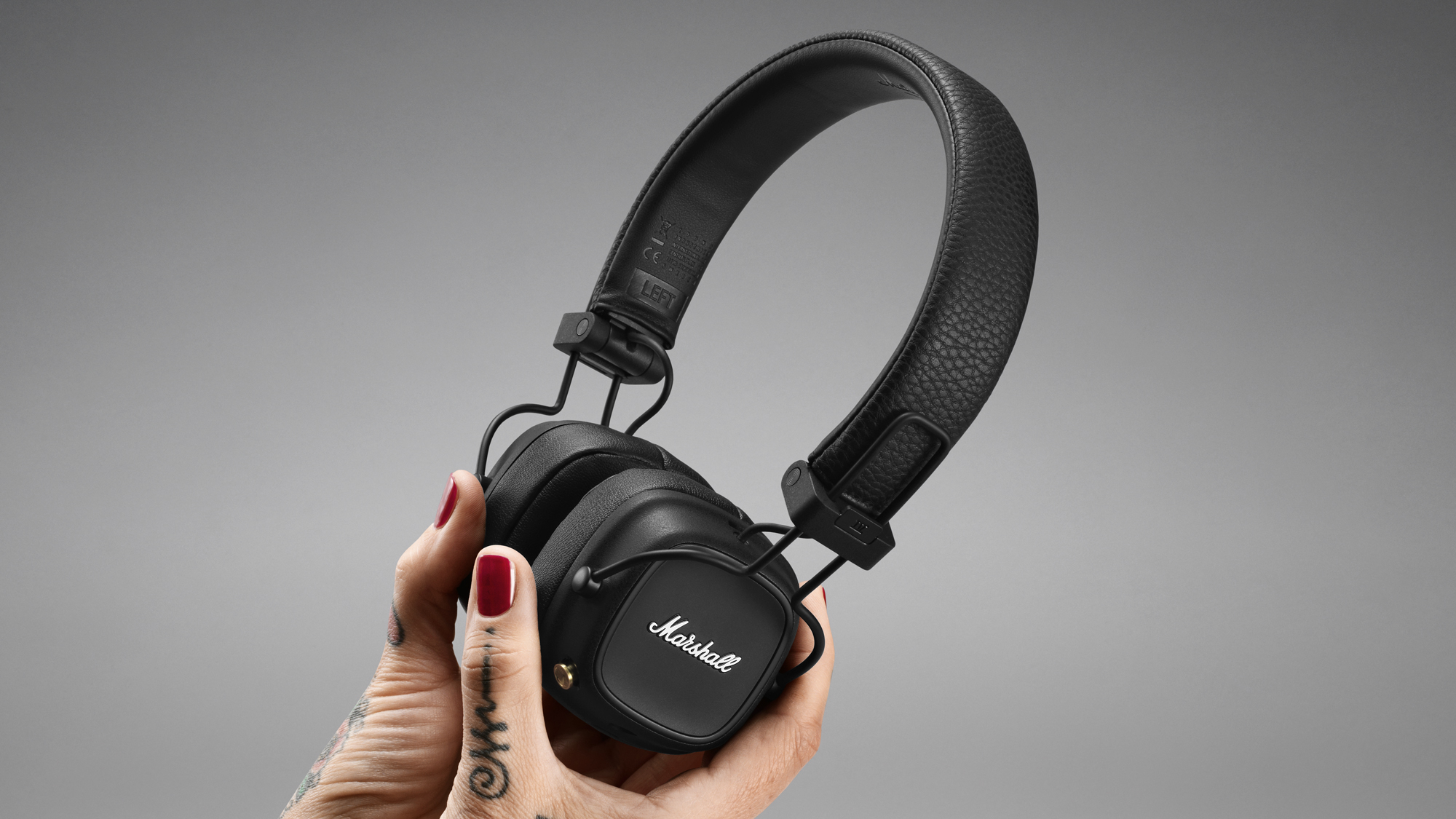 A lack of active noise cancelling at least means the Marshall Major IVs boast over 80 hours of listening time on one charge. (Image: Marshall)