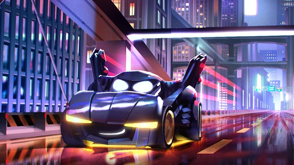 It's a talking, crime-fighting Batmobile. Yep.  (Image: Warner Bros. Animation)