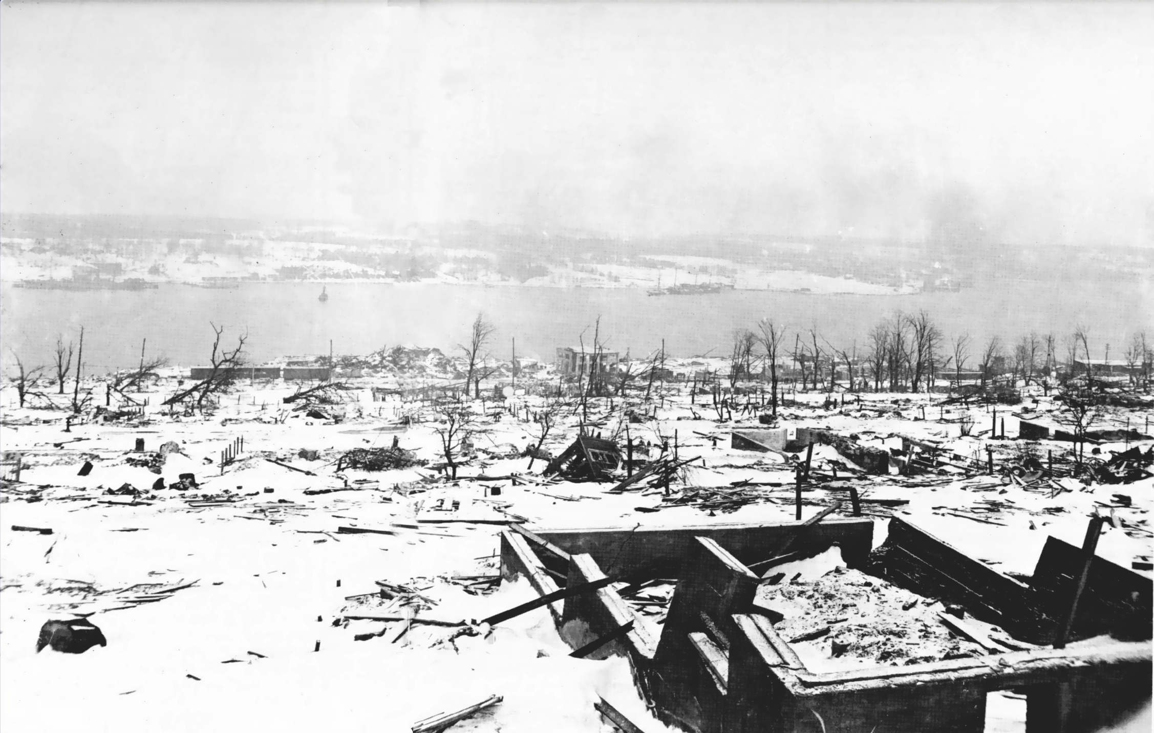 A view of Halifax after the 1917 explosion.  (Illustration: William James/Wikimedia)