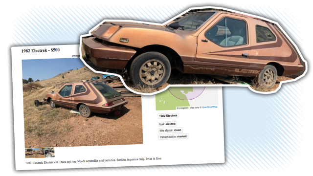 There’s An Incredibly Bonkers Crap-Era EV For Sale That You Really Need To See