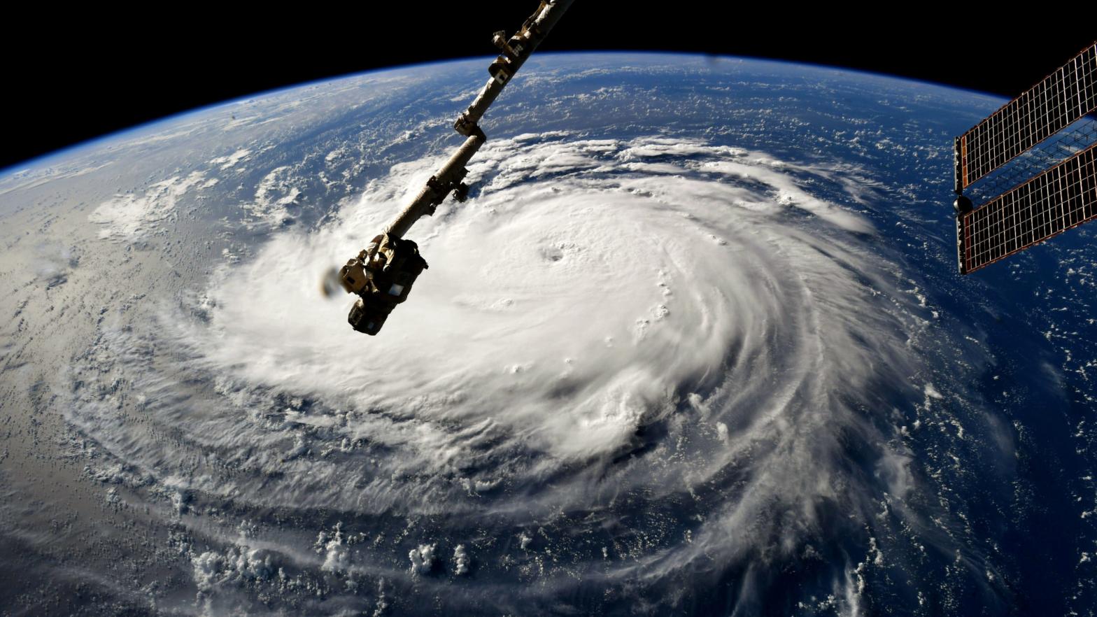 Hurricane Florence as seen from the International Space Station. (Photo: NASA, Getty Images)