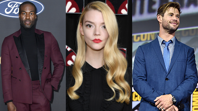 Your Furiosa cast: Yahya Abdul-Mateen II, Anya Taylor-Joy, and Chris Hemsworth (Photo: razer Harrison/Getty Images, Pascal Le Segretain/Getty Images, Alberto E. Rodriguez/Getty Images for Disney)