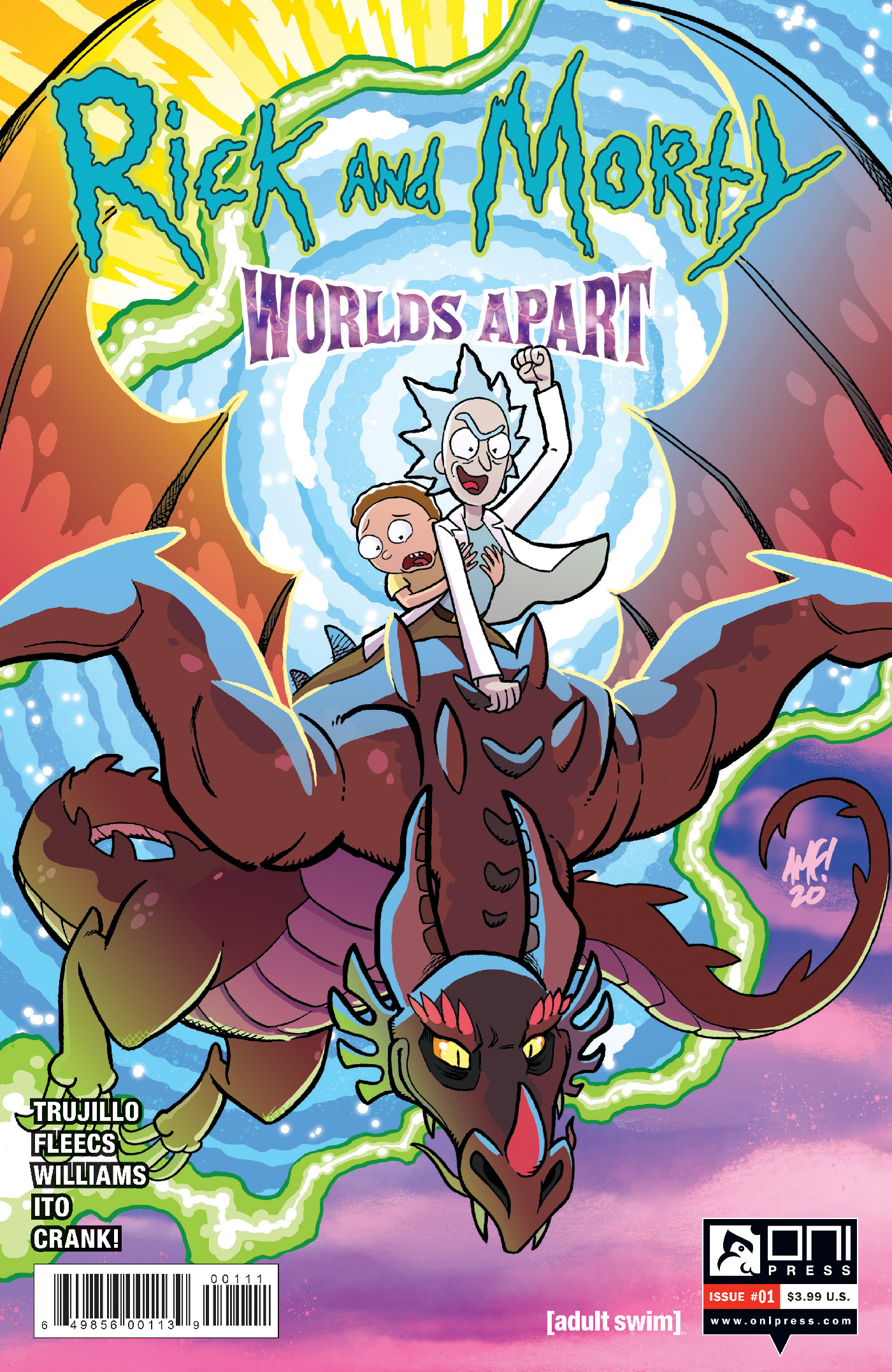The cover of Rick and Morty: Worlds Apart. (Image: Tony Fleecs, Jarrett Williams, Oni Press)