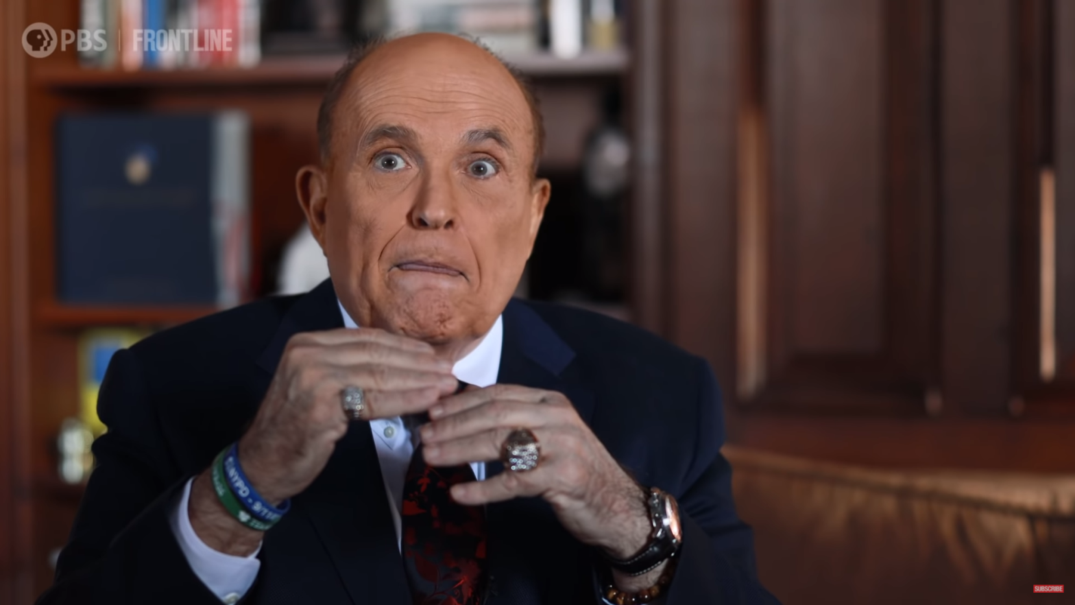 Rudy Giuliani (seen here with corpse hands). (Screenshot: Frontline/PBS, Other)