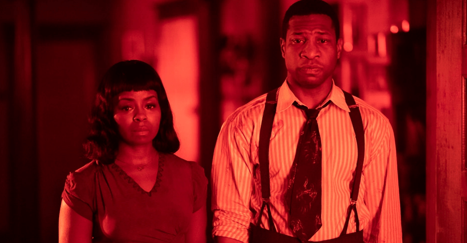 Atticus and his mother (Jonathan Majors and Erica Tazel) on a different plane. (Photo: HBO)