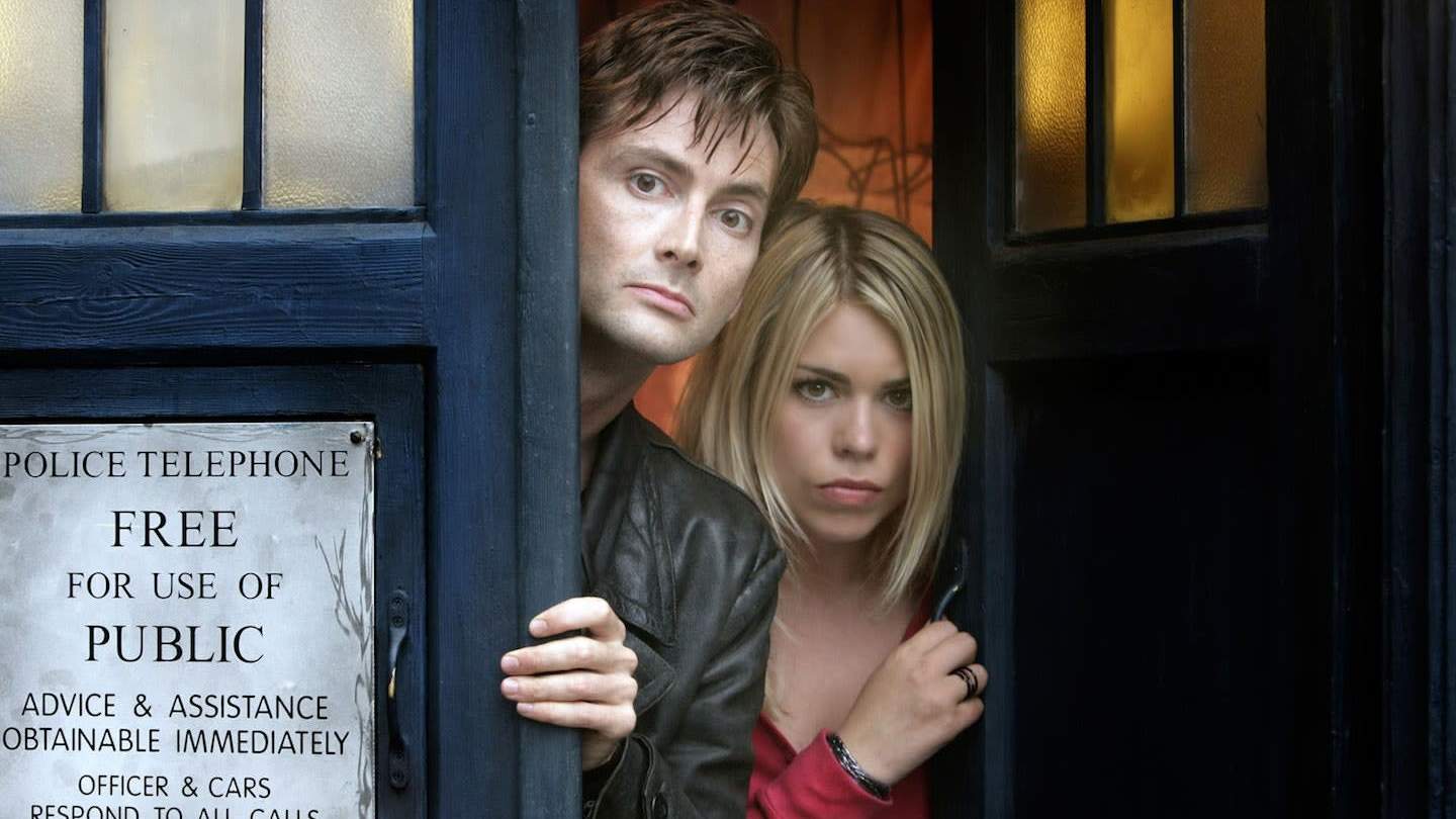 David Tennant and Billie Piper in Doctor Who.  (Image: BBC)