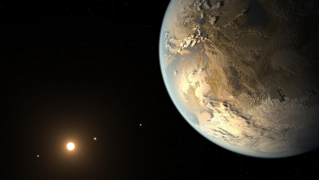 Artist's impression of an exoplanet located within its star's habitable zone.  (Image: NASA)