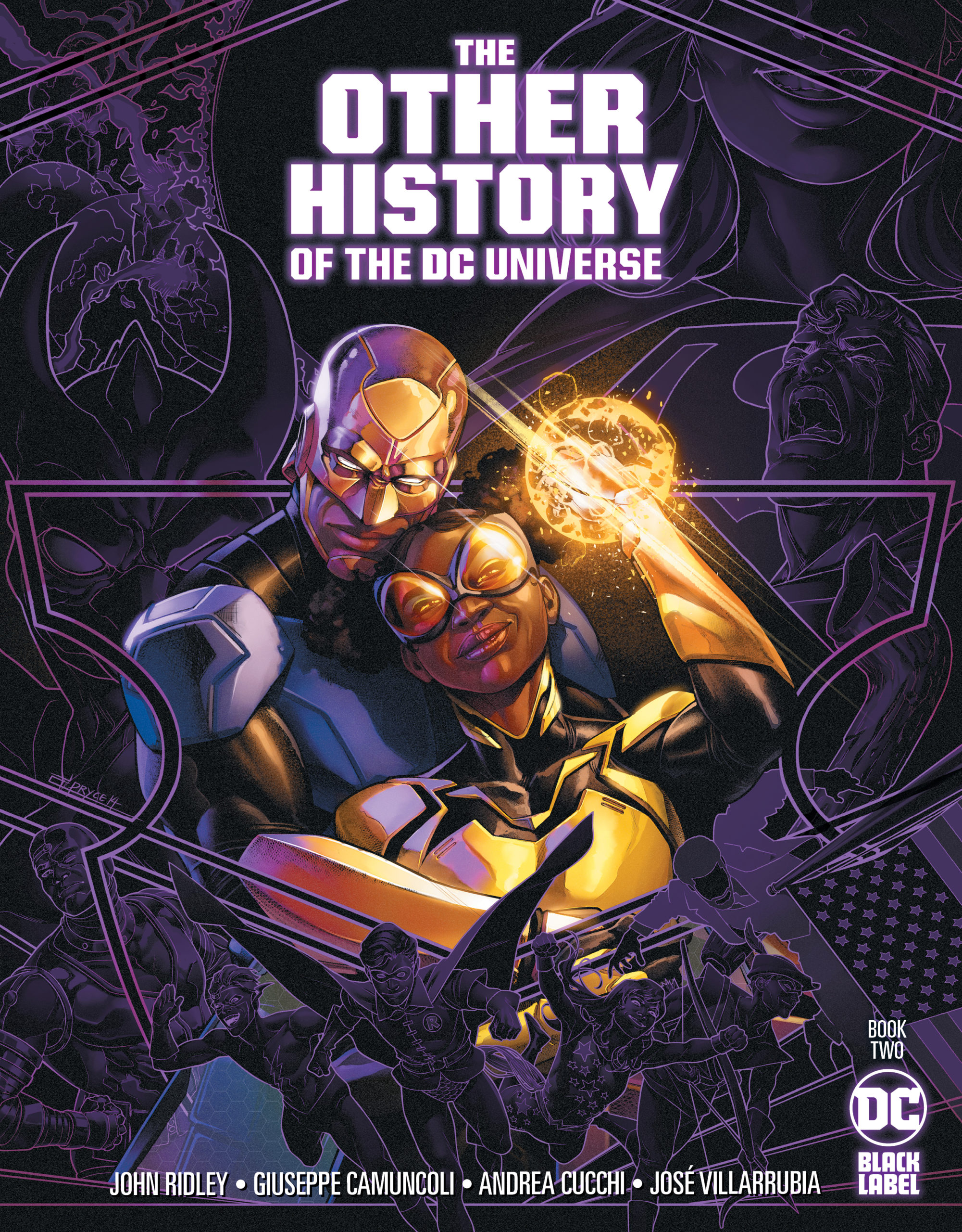 Guardian and Bumblebee on the cover of The Other History of the DC Universe #2. (Illustration: Jamal Campbell)