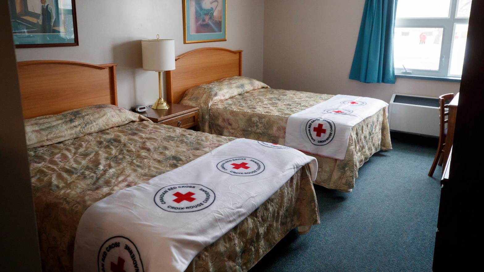 Photo: February 2020: a quarantine facility at the Yukon Lodge in Trenton, Canada (Cole Burston, Getty Images