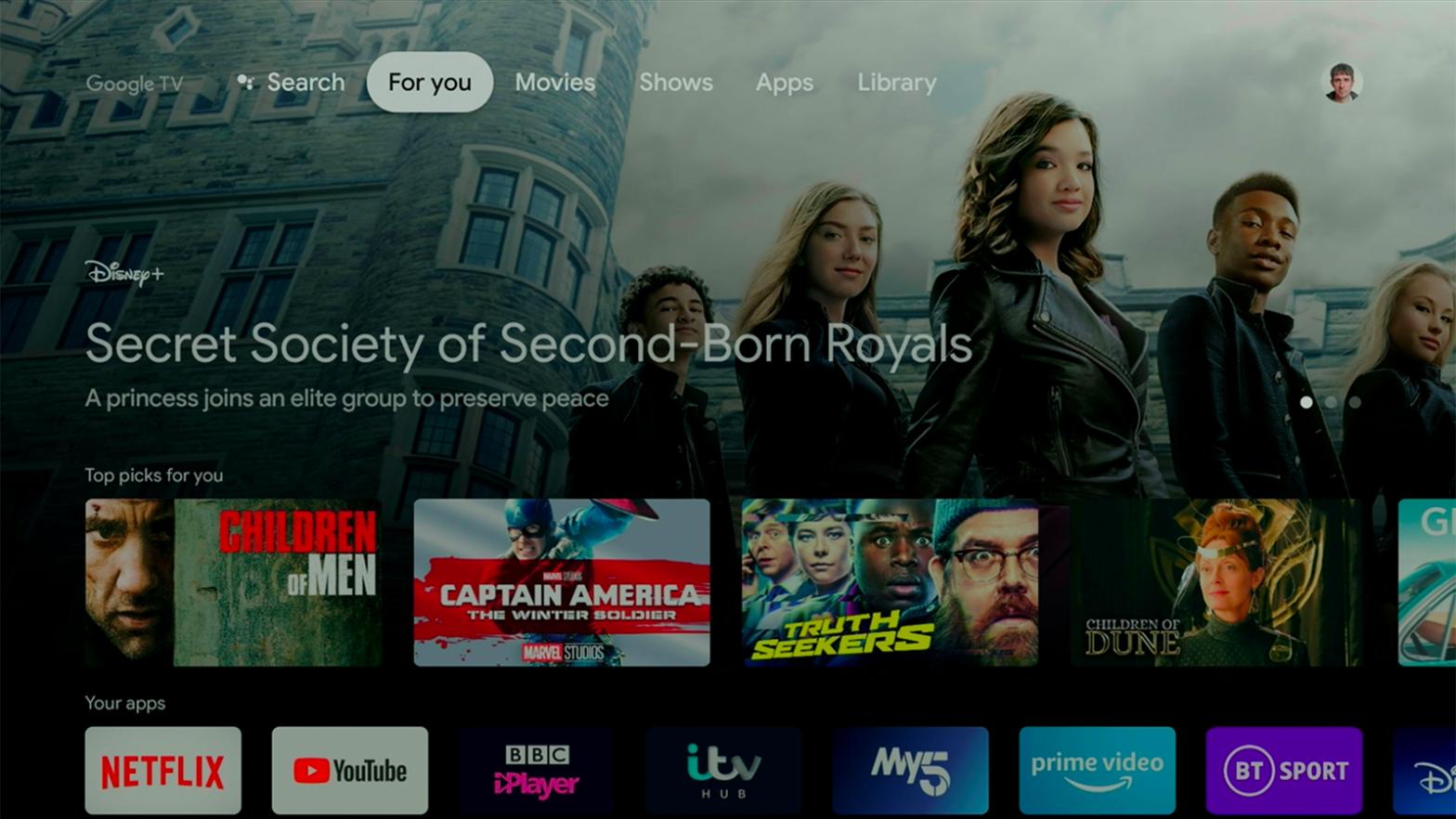 Google TV brings all of your watching together. (Screenshot: Google TV)