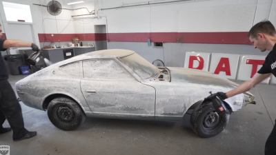 Watch This Datsun 280z Get Its First Wash Ever