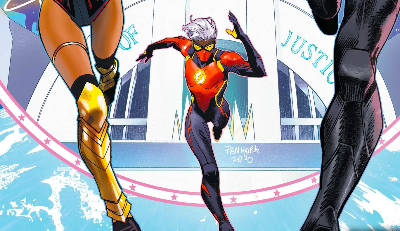 Jess Chambers as the new Flash. (Image: Dan Mora/DC Comics)