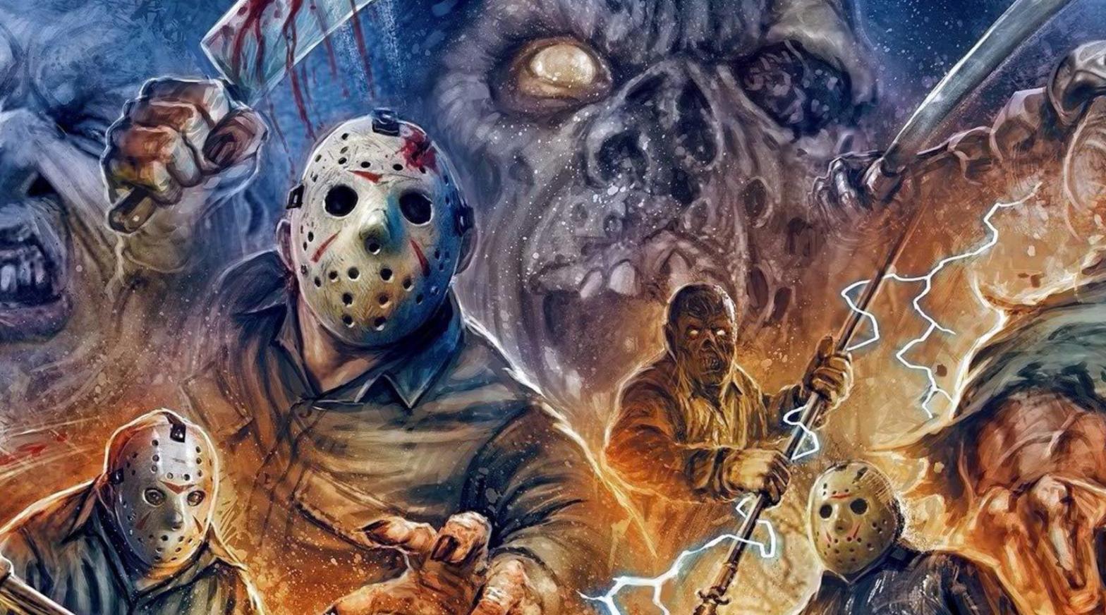 A crop of the art from a new Friday the 13th box set. (Image: Devon Whitehead for Shout Factory)