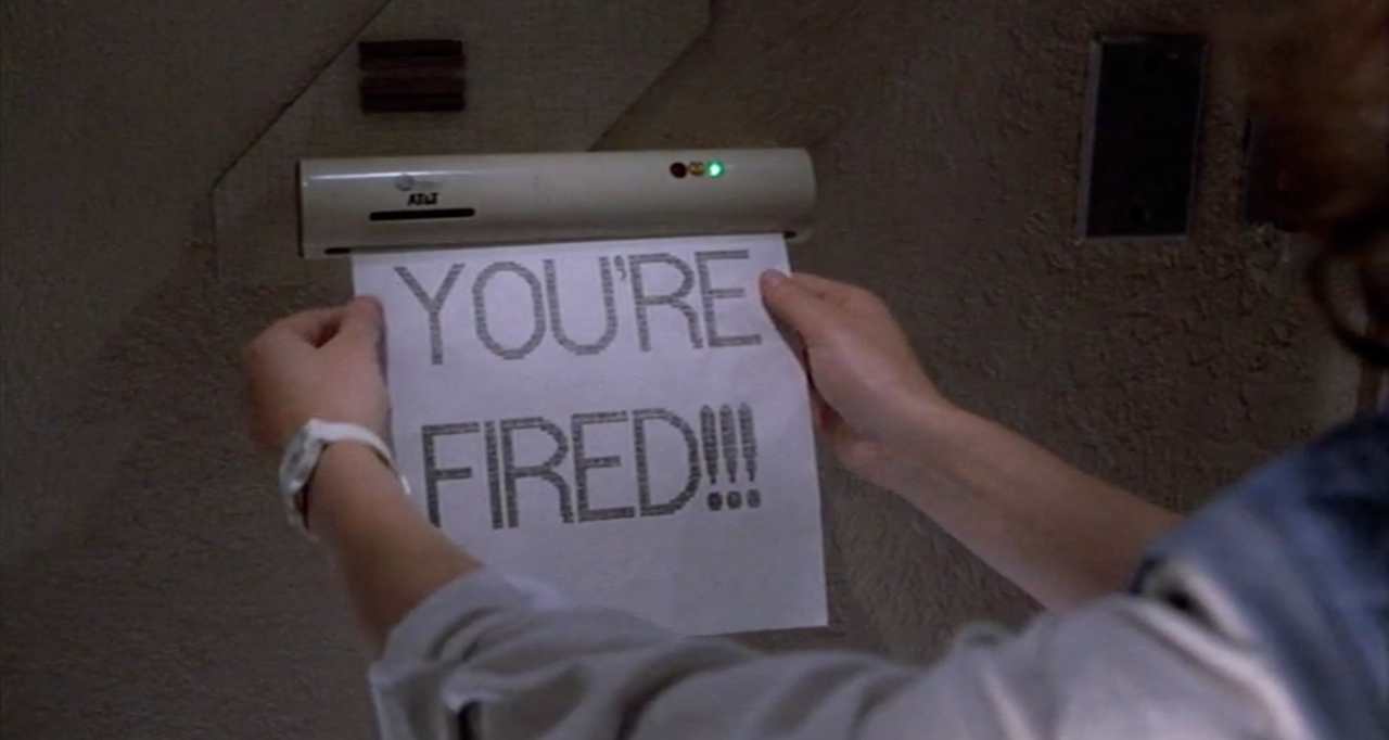 Even in the future, fax machines suck. (Photo: Universal Pictures)