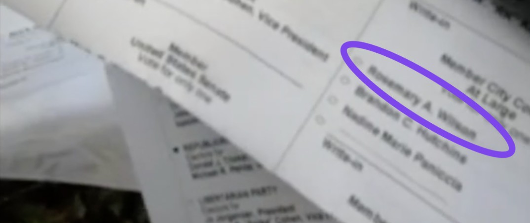 Fake viral video of sample ballots from Virginia Beach (Image: Twitter)