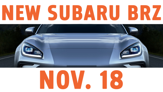 The Totally Redesigned Subaru BRZ Will Debut November 18, And A New Teaser Shows A Lot