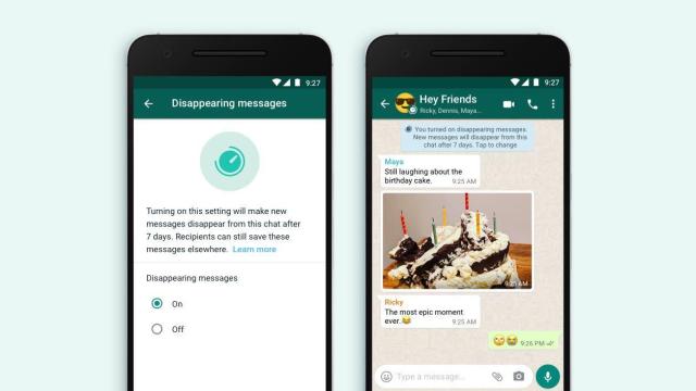 WhatsApp Brings Disappearing Messages To Its Platform