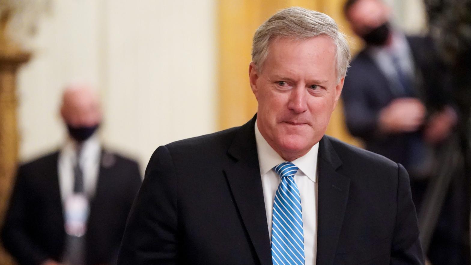 President Donald Trump's chief of staff Mark Meadows has reportedly tested positive for the coronavirus, meaning that the White House may soon be dealing with a second outbreak on top of a contentious presidential election. (Photo: Joshua Roberts, Getty Images)
