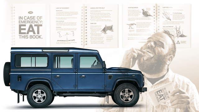 Land Rover Once Made An Edible Survival Guide And I’m Trying To Find One, To Eat