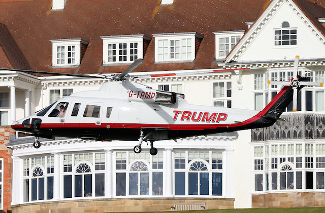 A Gold-Slathered Sikorsky S-76B Helicopter Owned By Soon-To-Be Former President Trump Is For Sale