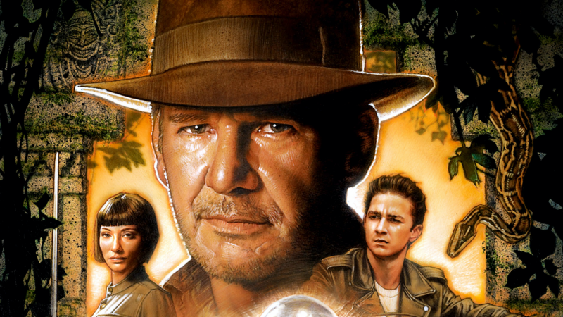 A crop of Drew Struzan's poster for Indiana Jones and the Kingdom of the Crystal Skull. (Photo: Lucasfilm)
