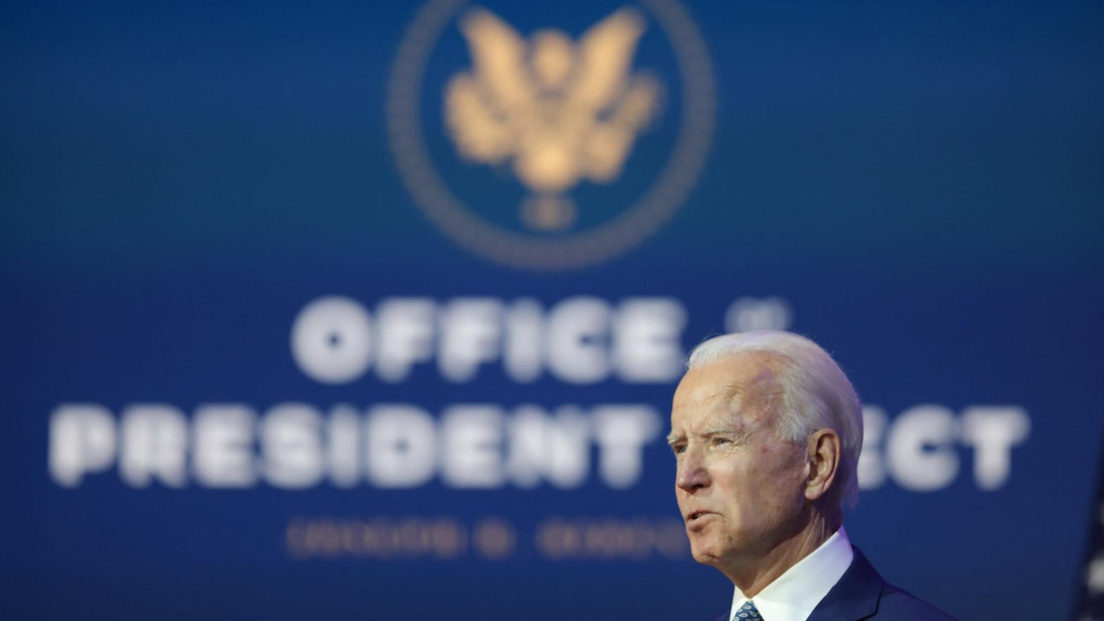 President-elect Joe Biden speaks to the media after receiving a briefing from the transition covid-19 advisory board. (Photo: Joe Raedle, Getty Images)