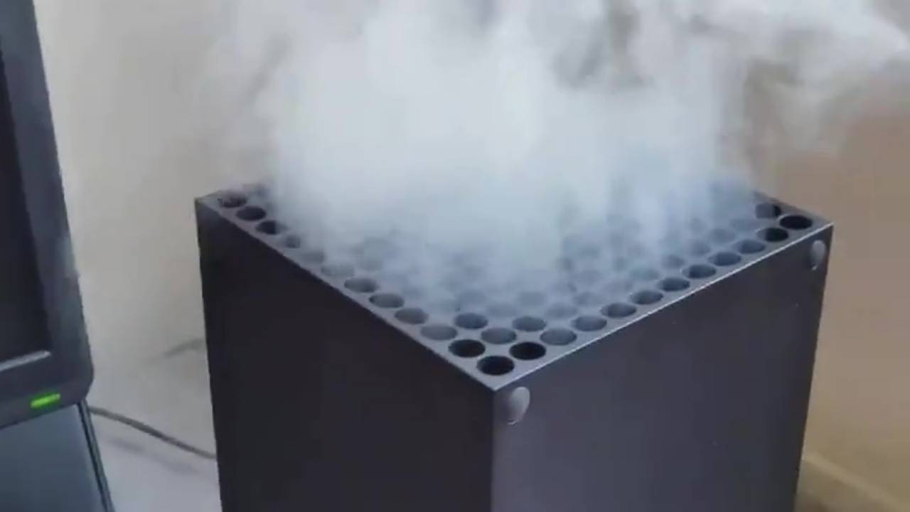 microsoft xbox series x smoking vape smoke