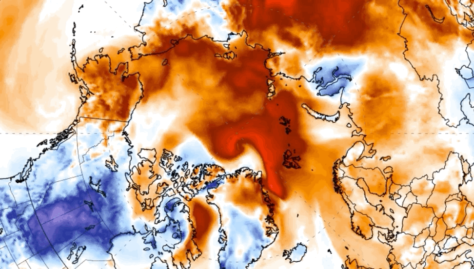 The Arctic is too damn hot. (Gif: Climate Change Institute)