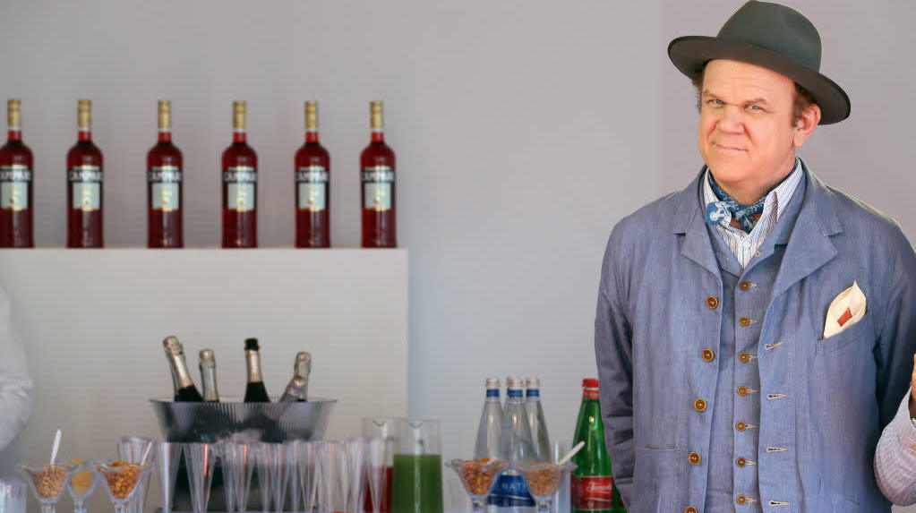 John C. Reilly, pictured here with Campari's famous bitters, probably keeps excellent backups. (Photo: Elisabetta Villa / Stringer, Getty Images)