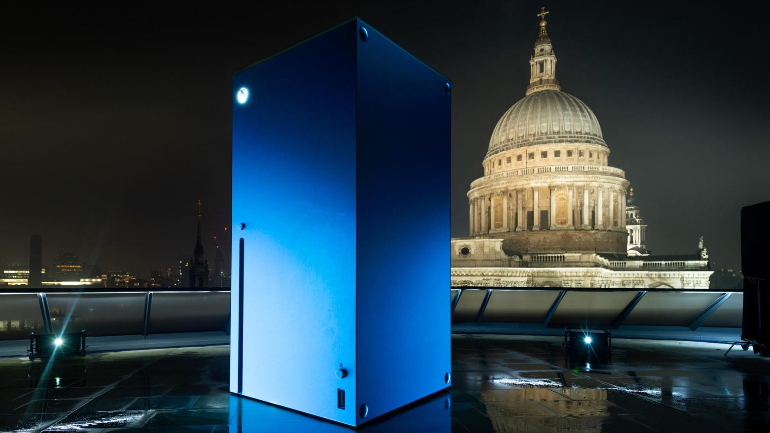 Xbox launches the Xbox Series X in the UK with a holographic installation on November 7, 2020, in London. (Photo: Ian Gavan, Getty Images)