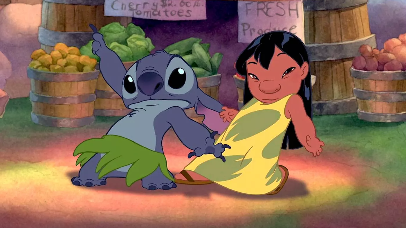 Lilo and Stitch, dancing like cuties.  (Image: Disney)